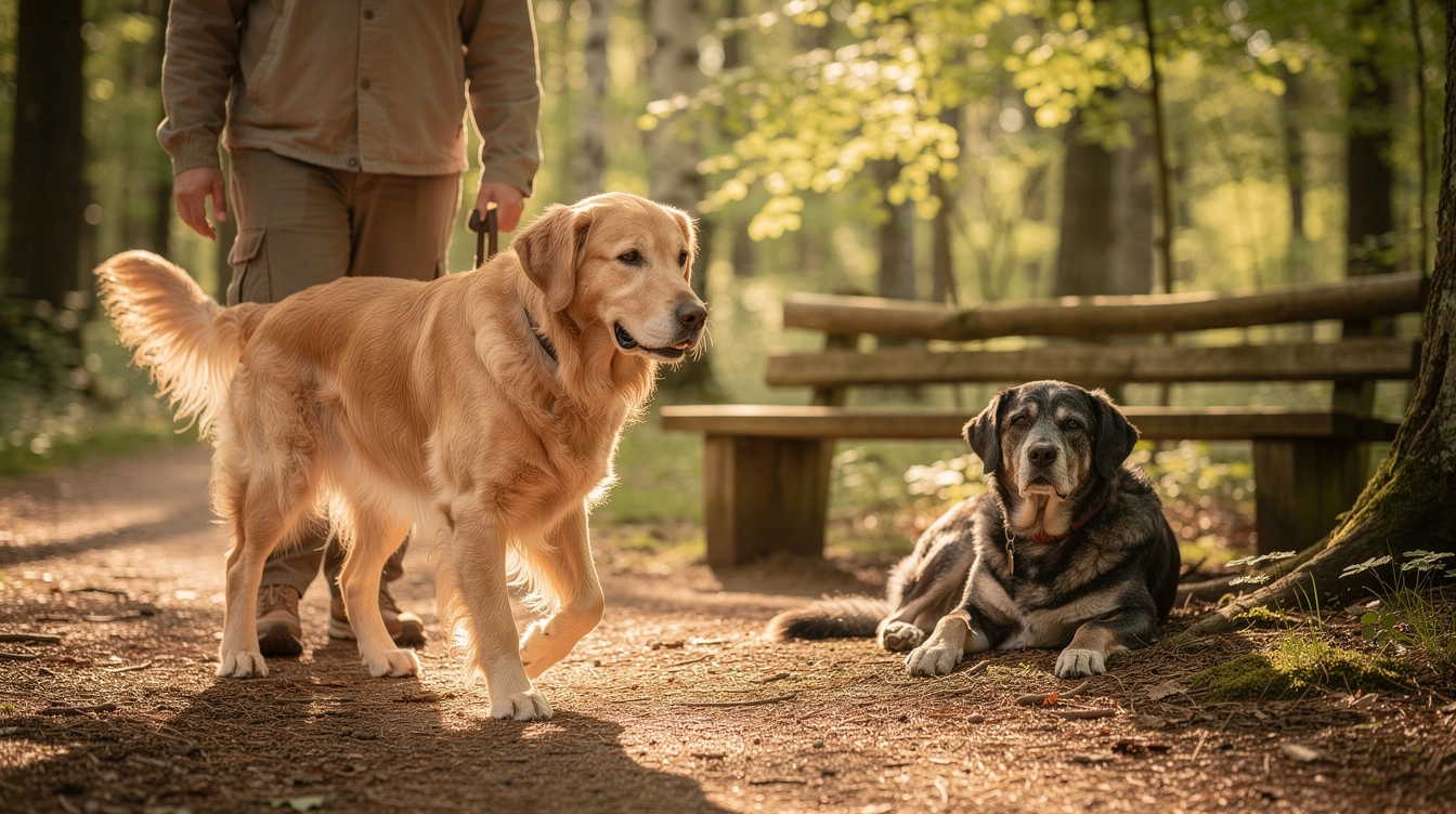 Hundeskov for ældre hunde: Find rolige ruter til weekendturen