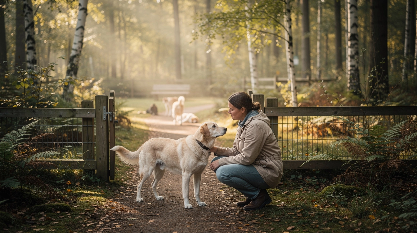 Hundeskov for nervøse hunde: Find ro i naturen
