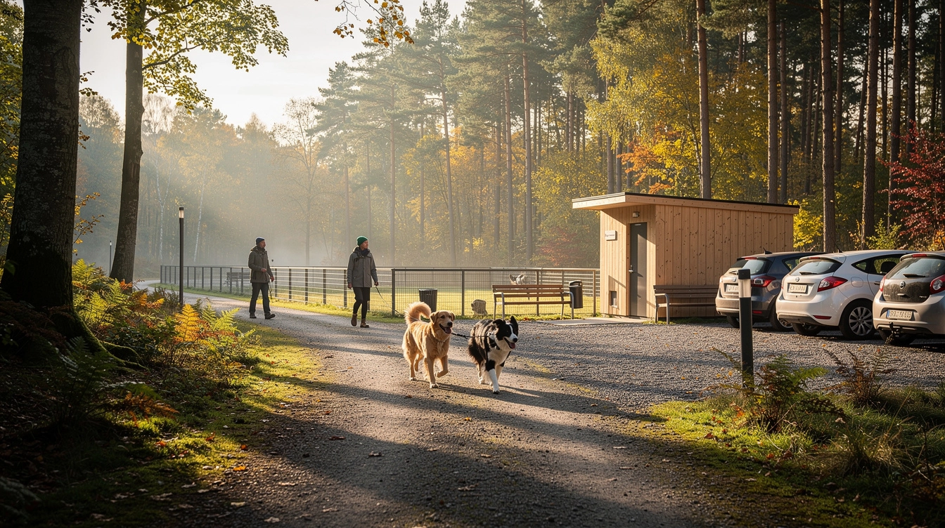 Hundeskov med toilet og faciliteter til weekendens udflugt