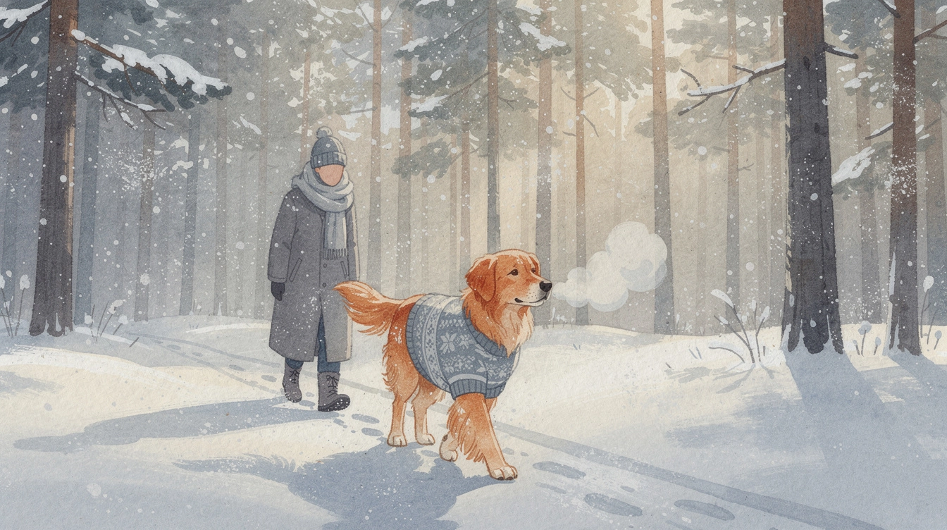 Vintergåtur med hunden: Hold din hund varm og tryg i kulden